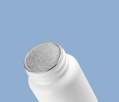 Sello foil de aluminio de una pieza, espesor 0.015”, para cierre por inducción en envases de plástico o vidrio, ideal para productos líquidos o pastosos – Sellaempaq