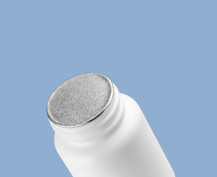 Sello foil de aluminio de una pieza, espesor 0.015”, para cierre por inducción en envases de plástico o vidrio, ideal para productos líquidos o pastosos – Sellaempaq